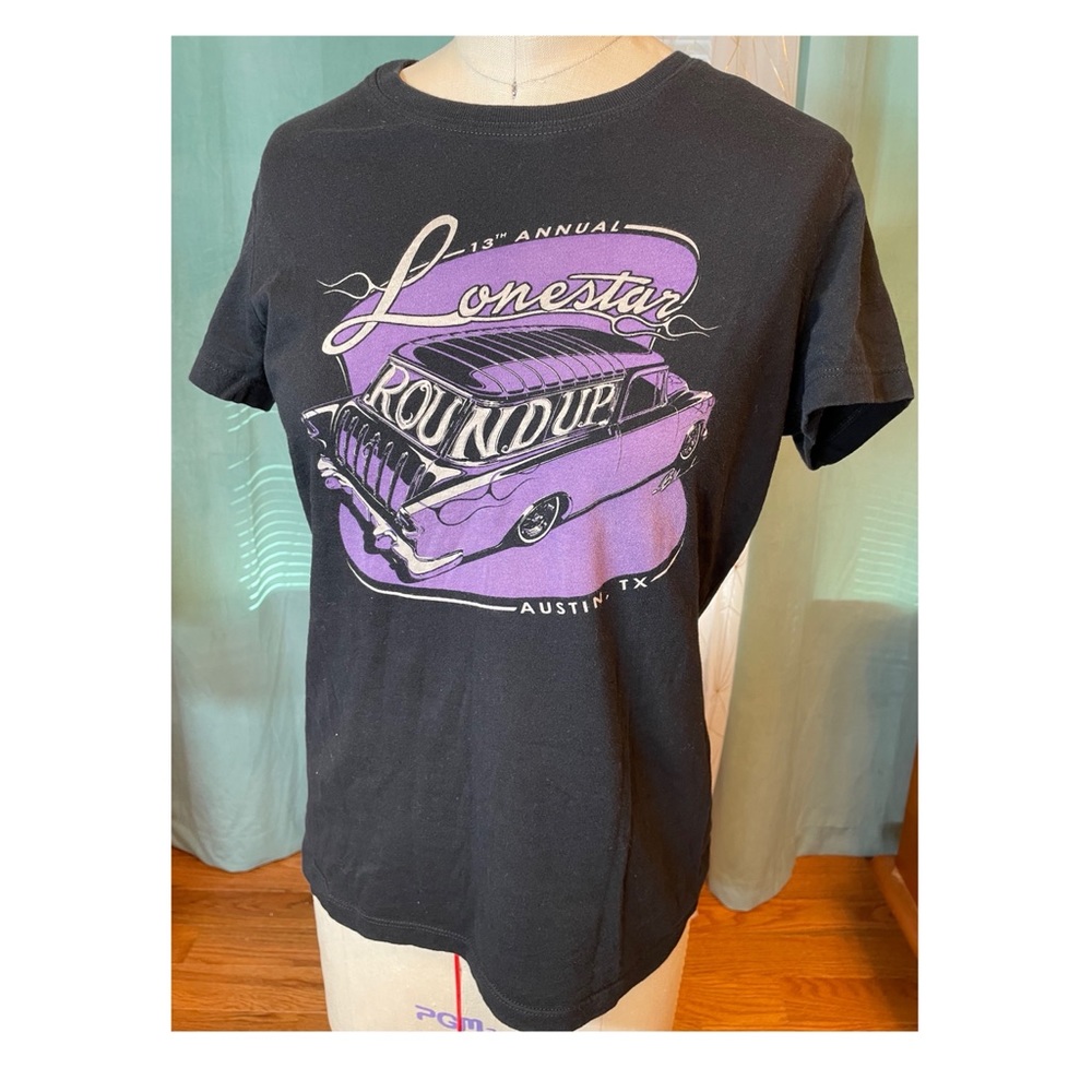 Lone Star round up hot rod car show 13th annual Atx austin texas bella M shirt